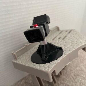 Black Toy Camera Accessory with Red Detail for Kids Toys Parts